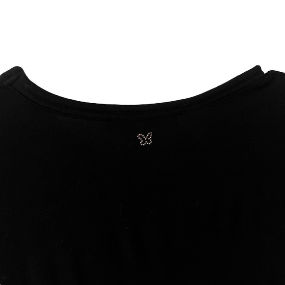 MaxMara Weekend Black Pullover Pleated Front Top Blouse Size Medium - Picture 5 of 6